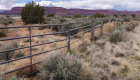 Landscape photo of Jackson Flat Preserve with Conservancy fence and gate.