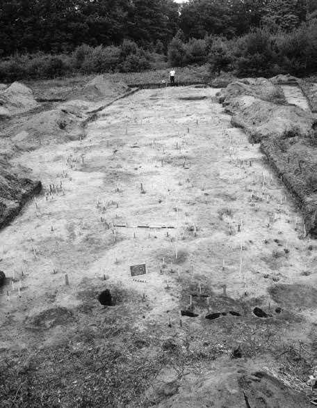 This longhouse was exposed during excavations directed by William Ritchie and Robert Funk in the 1960s.