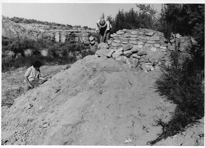 In 1986 Volunteers Work to Preserve and Protect Mud Springs Ruin.