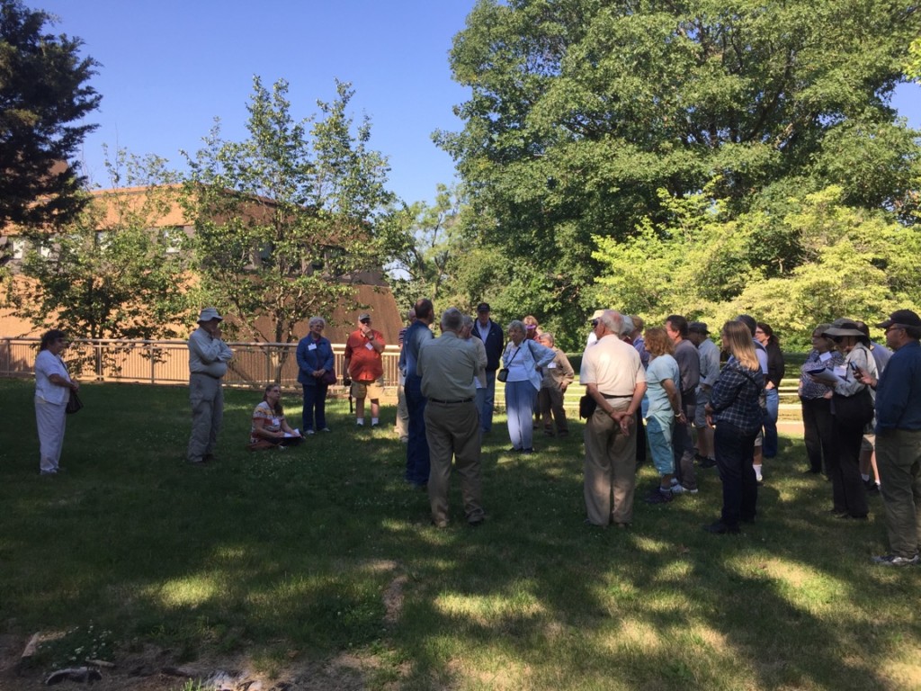 Our Tour Group visiting the Dickson Mound Complex with our Tour of the Empire of Cahokia. Photo The Archaeological Conservancy.