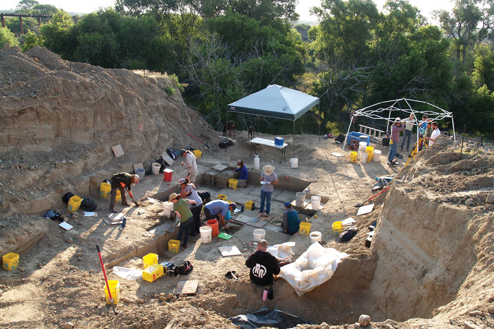 photo showing archaeological excavation