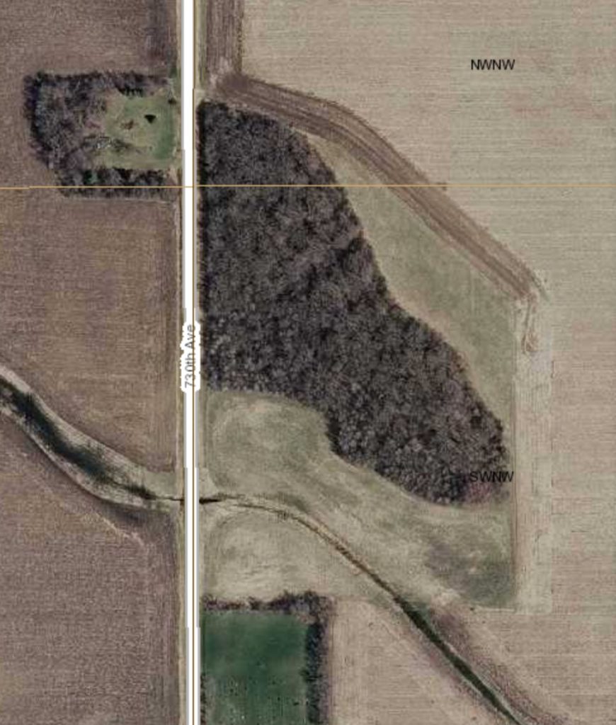 Aerial view of the Grand Meadow Chert Quarry.